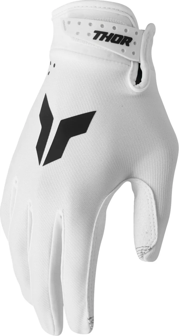 Manusi atv cross Thor Launchmode Red, culoare alb negru, marime S Echipamente