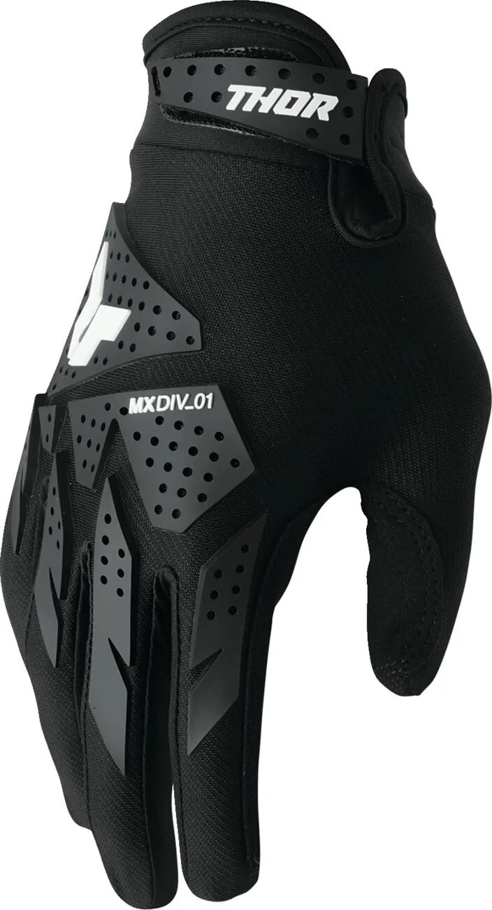 Manusi atv cross Thor Launchmode XP, culoare negru alb, marime 3XL