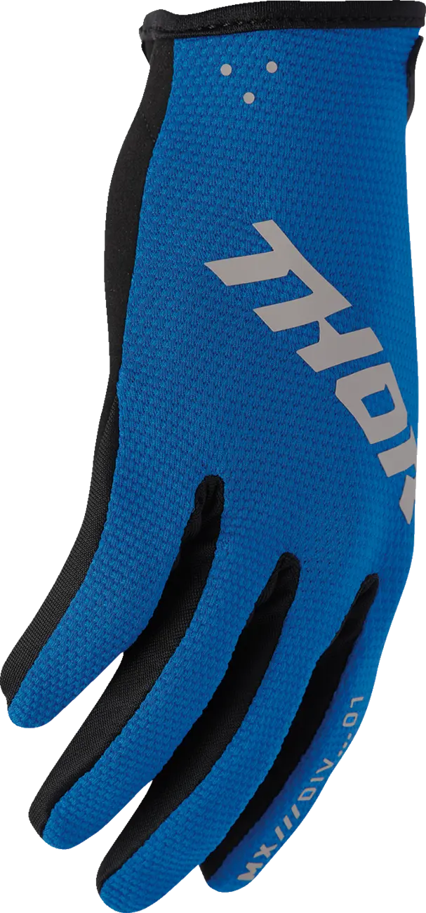 Manusi atv/cross Thor RideMode Static, culoare albastru/negru, marime L [3]