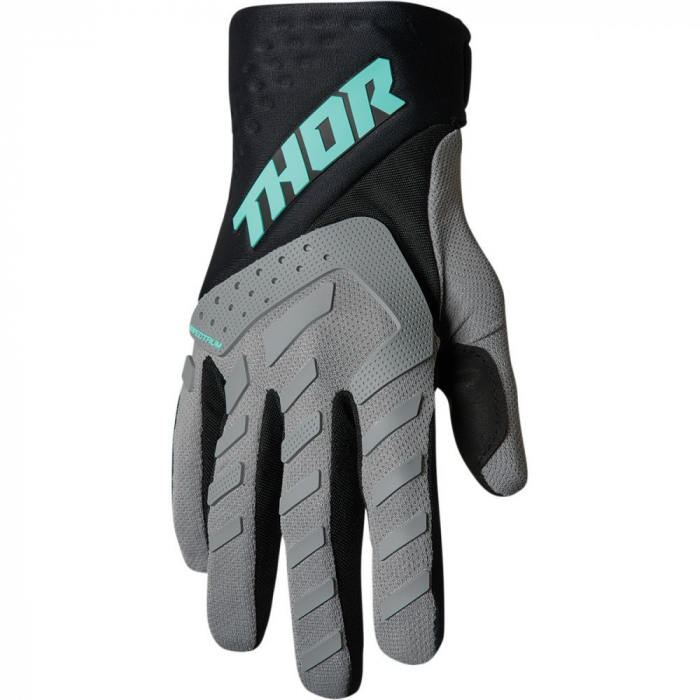 Manusi atv cross Thor Spectrum, culoare gri negru, marime 2XL