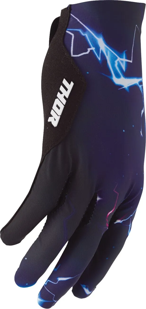 Manusi atv/cross Thor SportMode Surge, culoare negru/albastru, marime M [3]