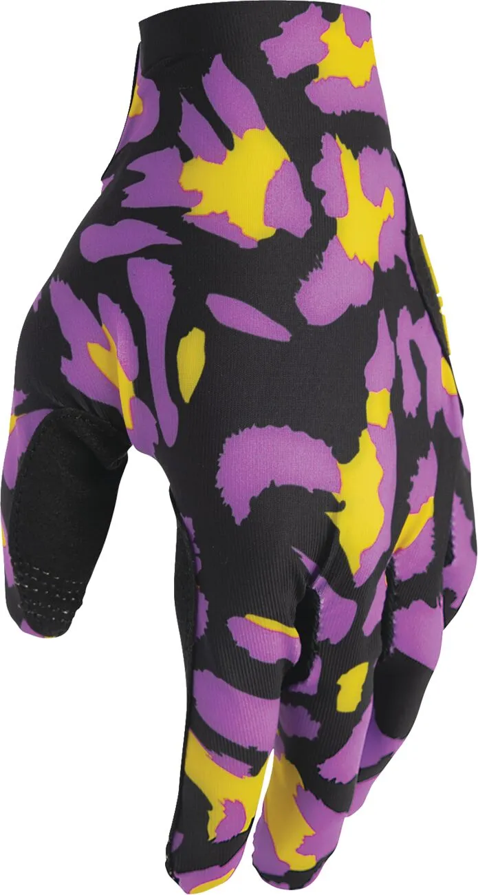 Manusi atv/cross Thor SportMode Cheetah, culoare galben/violet, marime XS [2]