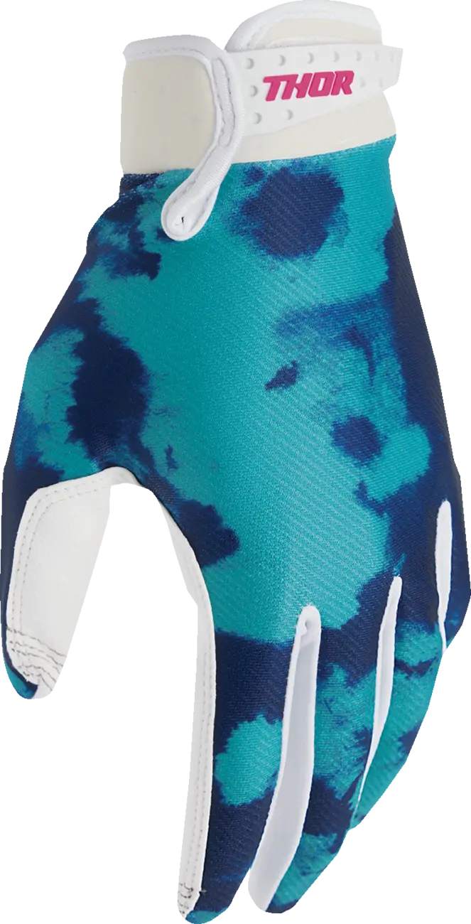 Manusi copii atv/cross Thor LaunchMode Bleach, culoare turcoaz, marime YXS [4]