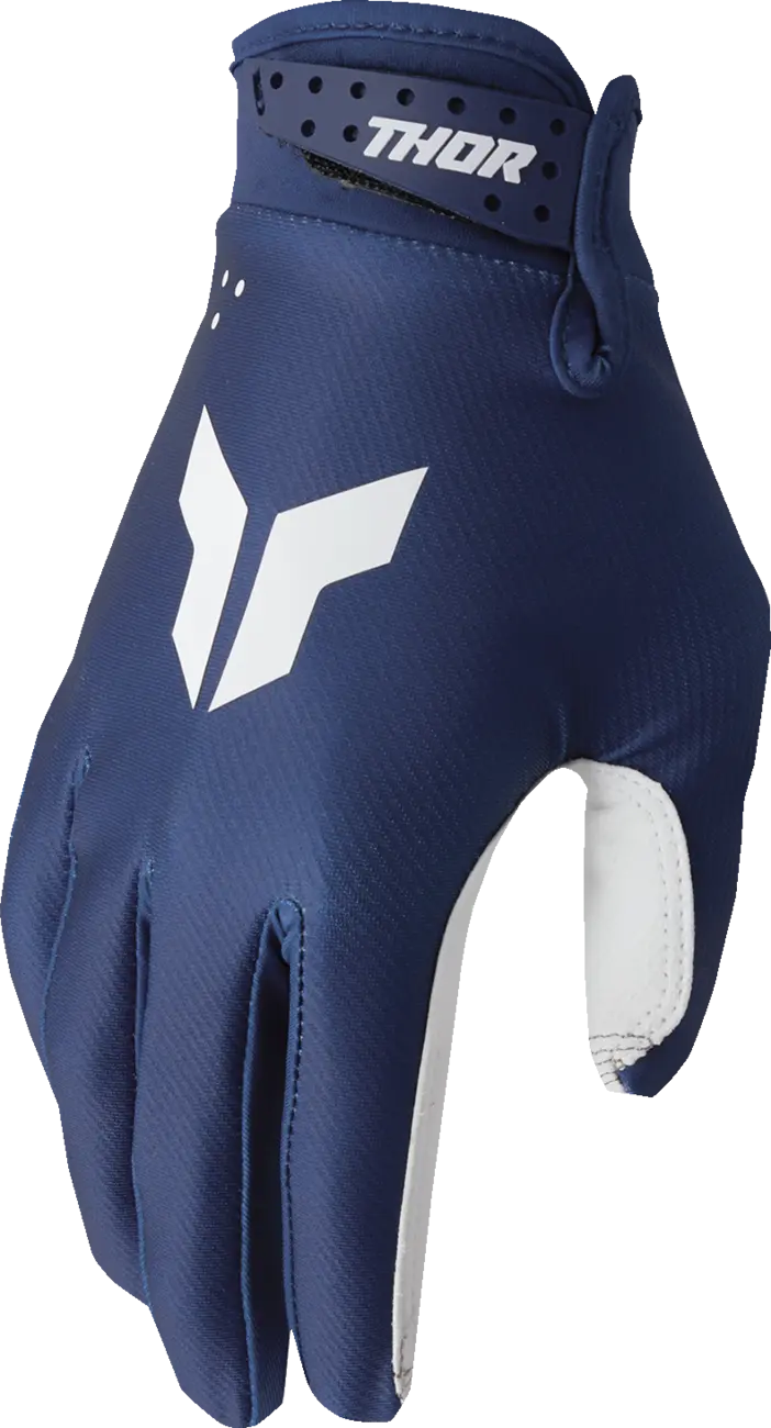 Manusi copii atv cross Thor LaunchMode Split, culoare bleumarin, marime YXS
