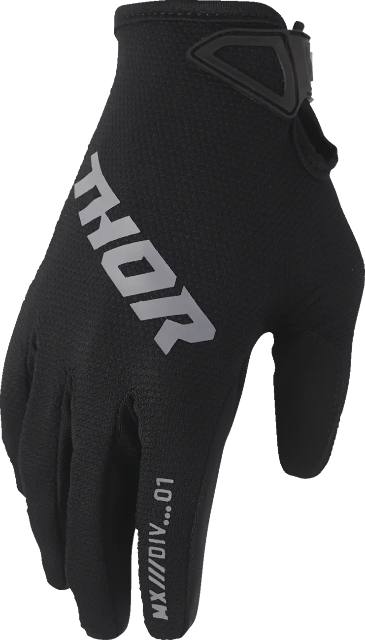 Manusi copii atv cross Thor LaunchMode Static, culoare negru, marime YXS