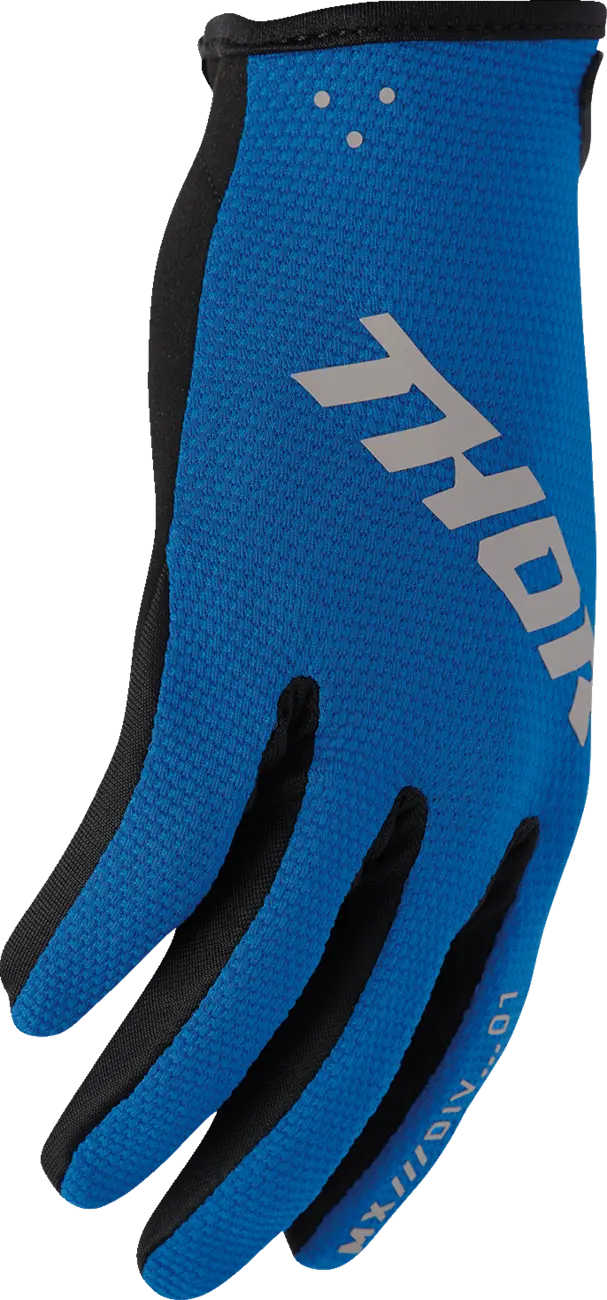 Manusi copii atv/cross Thor LaunchMode Static, culoare albastru, marime YXS [3]
