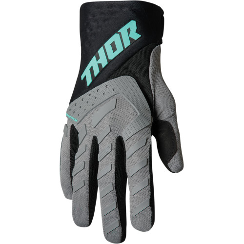 Manusi copii atv cross Thor Spectrum, culoare negru gri, marime M