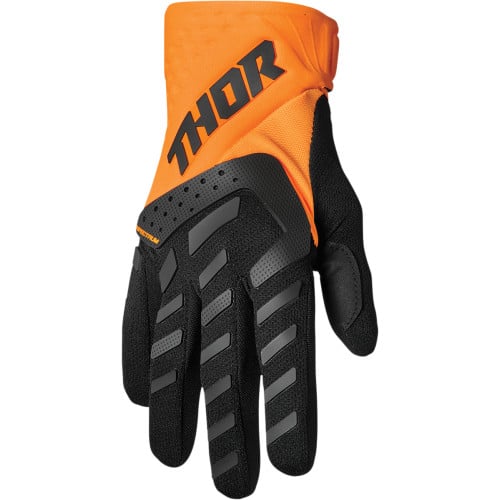 Manusi copii atv cross Thor Spectrum, culoare negru portocaliu, marime 2XS