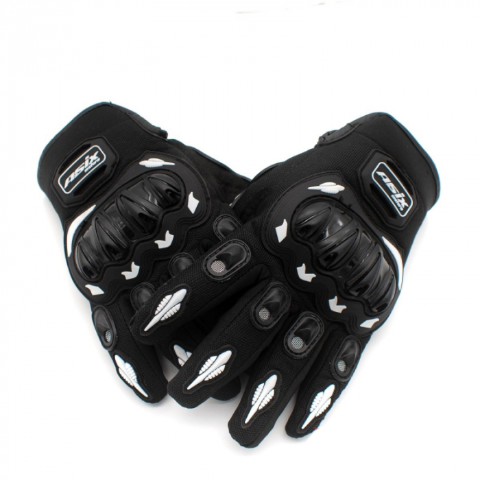 Manusi enduro/atv/cross Asix AS2 Senior, culoare negru/alb, marime M [3]