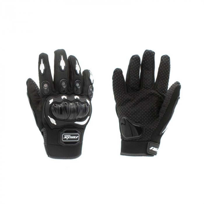 Manusi enduro/atv/cross Asix AS2 Senior, culoare negru/alb, marime M [5]