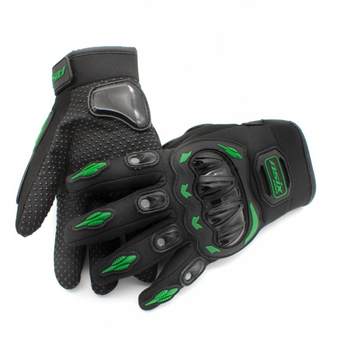 Manusi enduro/atv/cross Asix AS2 Senior, culoare negru/verde, marime XL [2]