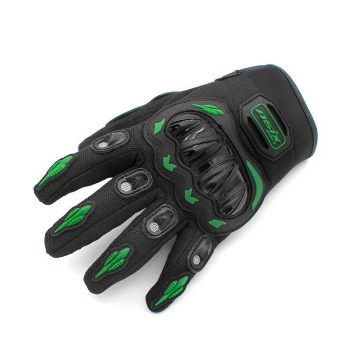 Manusi enduro/atv/cross Asix AS2 Senior, culoare negru/verde, marime XL [6]