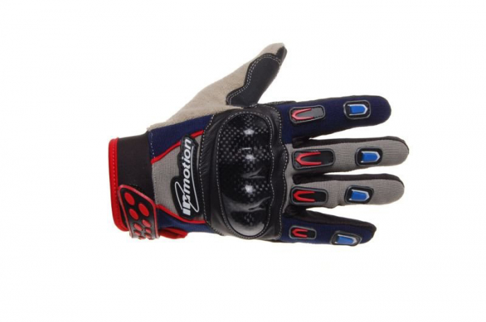 Manusi enduro textil cu protectii kewlar, culoare negru gri, marime S