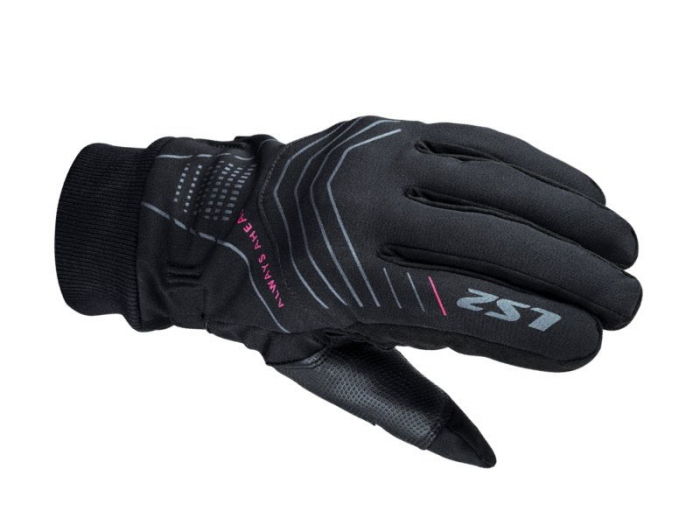 Manusi moto LS2 Civis Lady, culoare negru, marime L