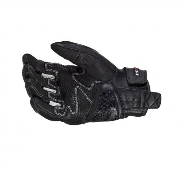Manusi moto piele/carbon LS2 Spark2, culoare negru/alb, marime XL [2]