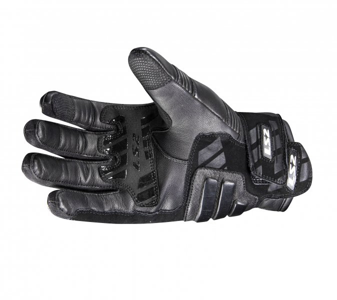 Manusi moto piele LS2 Octane, culoare negru, marime S [2]