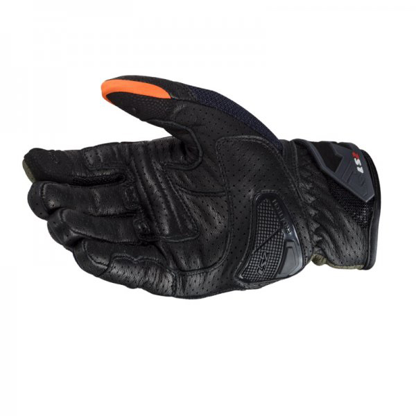 Manusi moto piele/textil LS2 Air Raptor, culoare verde/portocaliu, marime M [2]
