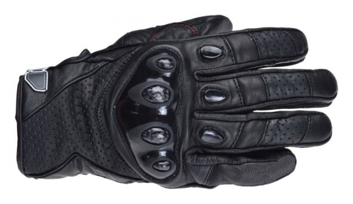 Manusi moto protectii plastic kevlar, culoare negru, marime M