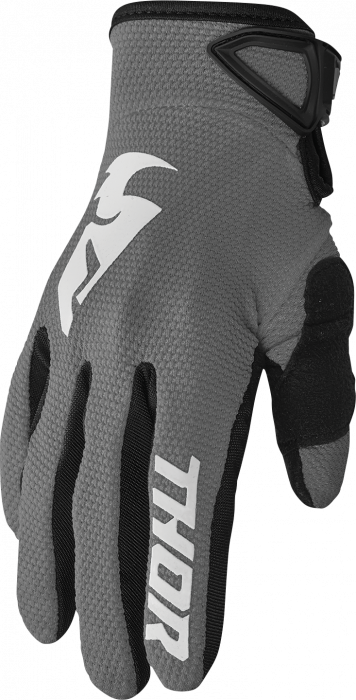 Manusi motocross Thor Sector, culoare gri alb, marime XL
