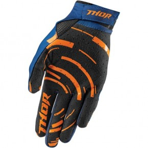 Manusi motocross Thor Void Plus Circulus albastru/portocaliu marime M [2]