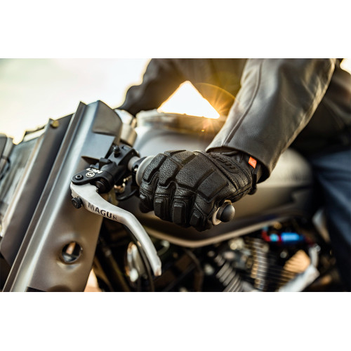 Manusi piele Icon Motorhead3, culoare negru, marime L [10]