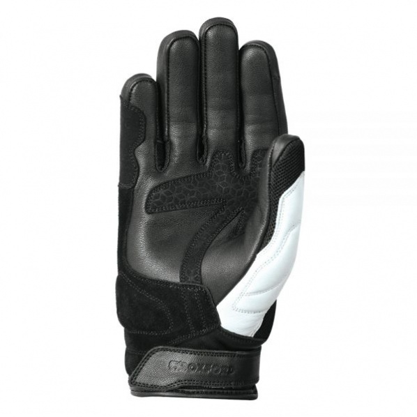 Manusi piele Oxford Glove RP-6S, negru/alb/fluo, L [2]