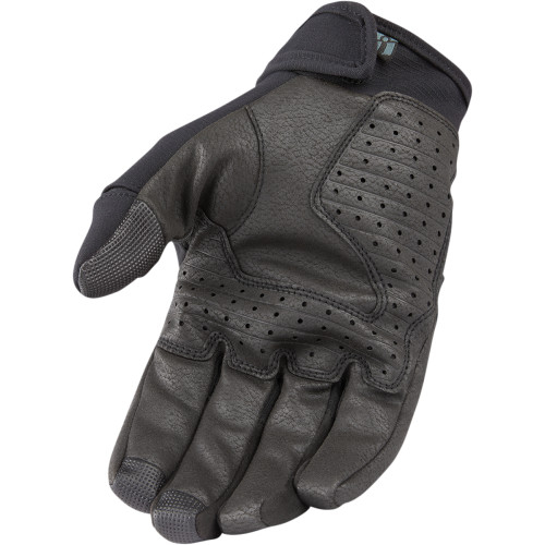 Manusi piele/textil Icon Stormhawk, culoare negru, marime M [2]
