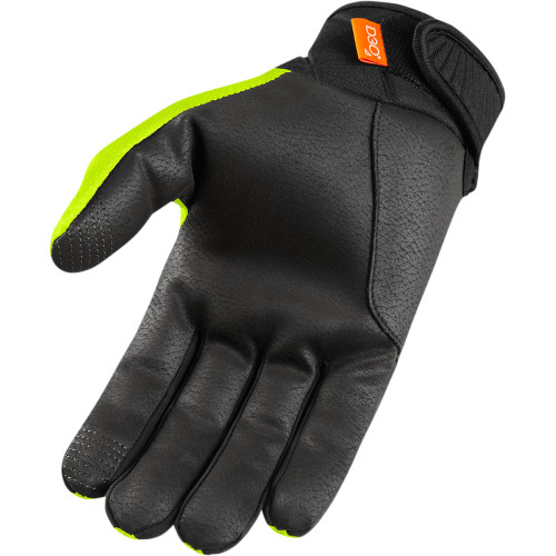 Manusi textil Icon Anthem 2, culoare galben neon/negru, marime 2XL [2]