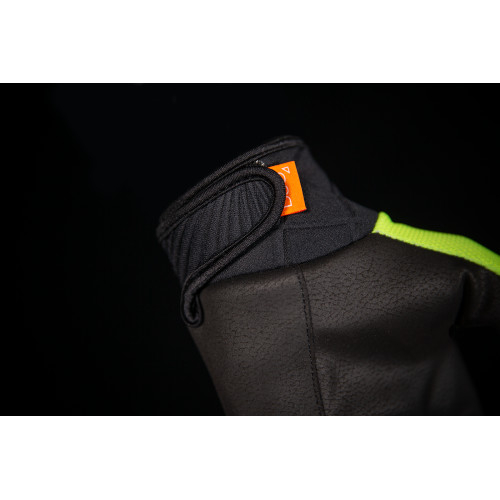 Manusi textil Icon Anthem 2, culoare galben neon/negru, marime 2XL [4]