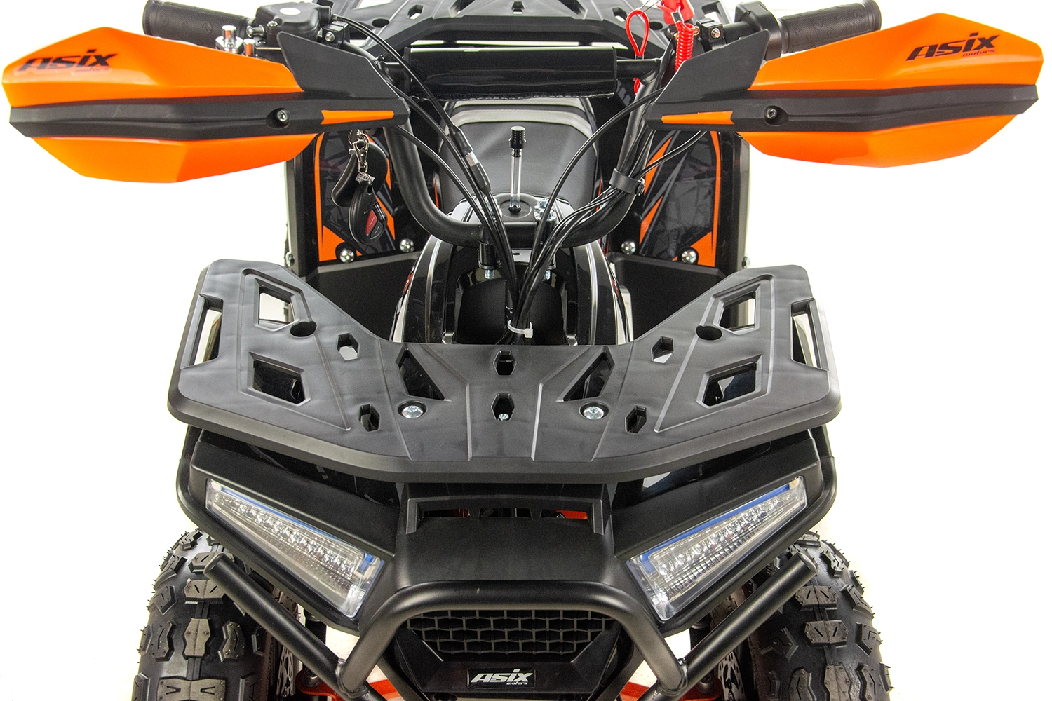 Mini atv Asix Dusty, roti 6inch, 50cc, 2 timpi, pornire electromotor, culoare negru/portocaliu [9]