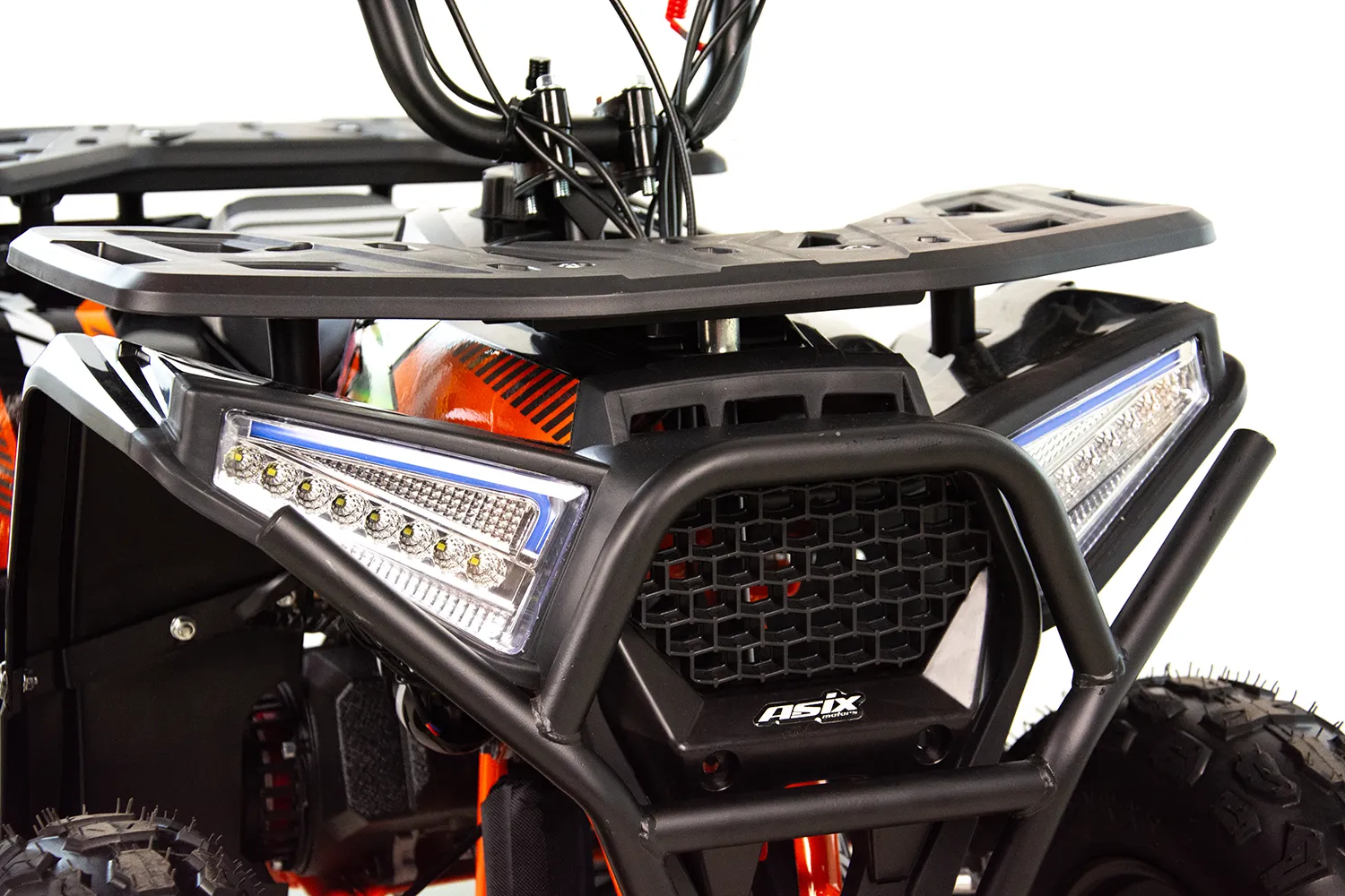 Mini atv Asix M10, roti 6inch, 50cc, 2 timpi, pornire electromotor, culoare gri/albastru [9]