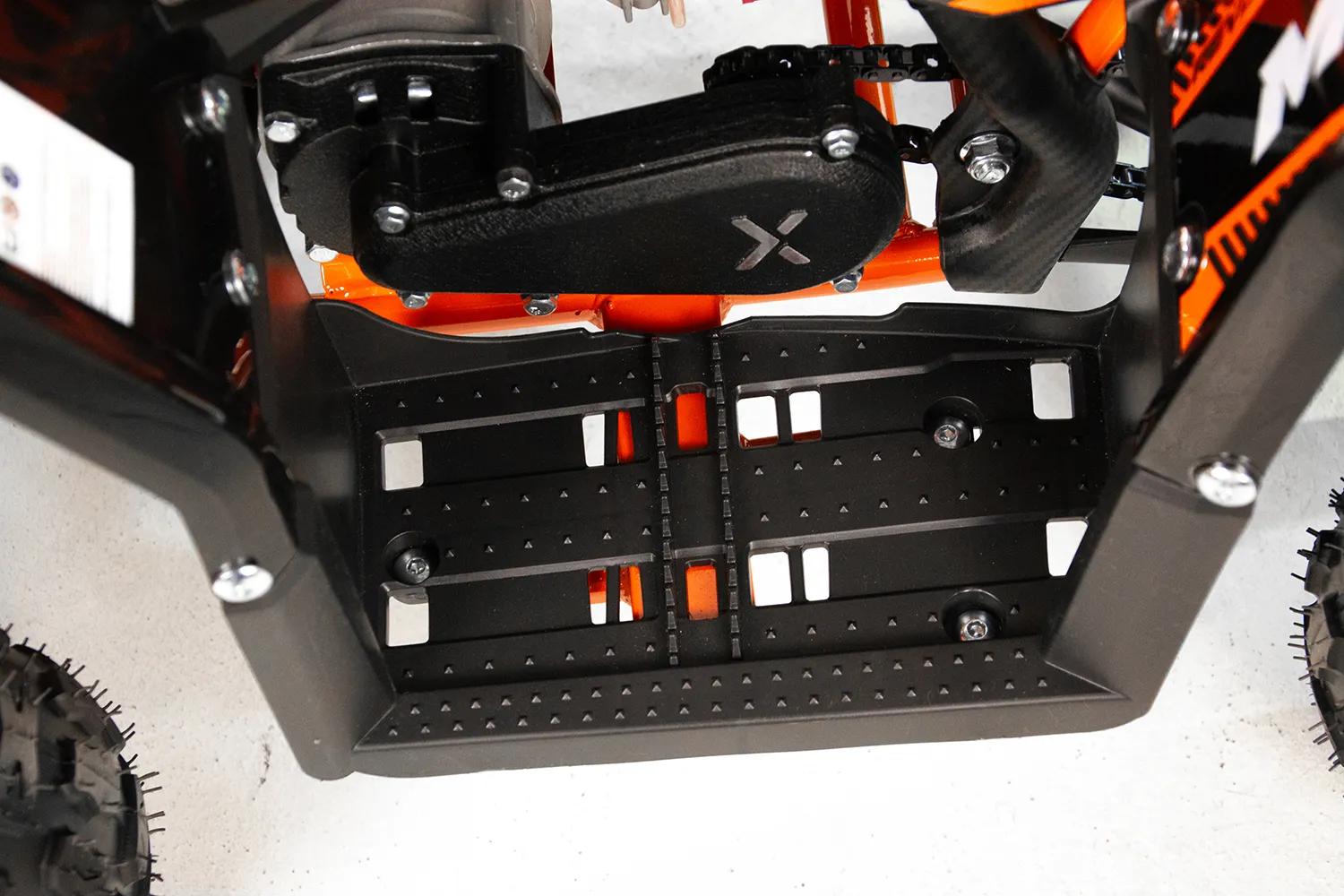 Mini atv Asix M10, roti 6inch, 50cc, 2 timpi, pornire electromotor, culoare gri/albastru [15]