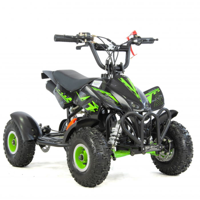 Mini atv XTR M4 4, roti 4 inch, 50cc, 2 timpi, pornire la sfoara , culoare negru verde