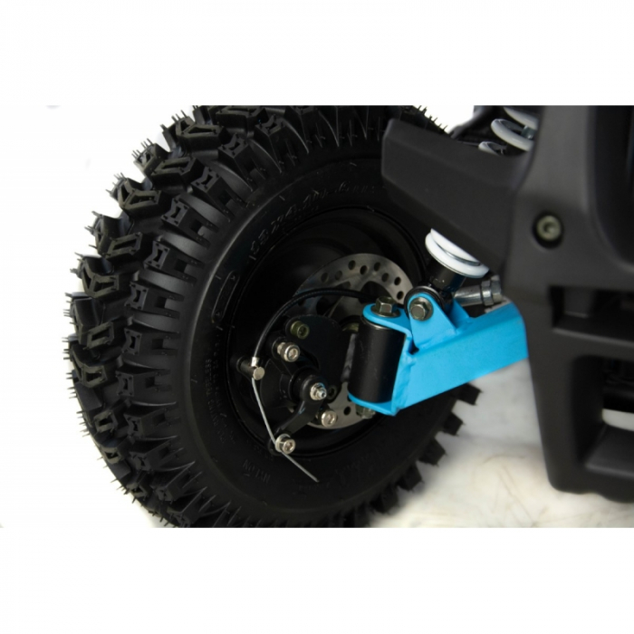 Mini atv XTR M7, roti 6 inch, 50cc, 2 timpi, pornire la buton, culoare negru/albastru [12]