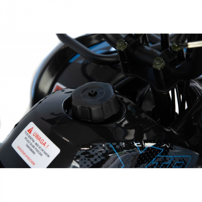 Mini atv XTR M7, roti 6 inch, 50cc, 2 timpi, pornire la buton, culoare negru/albastru [10]