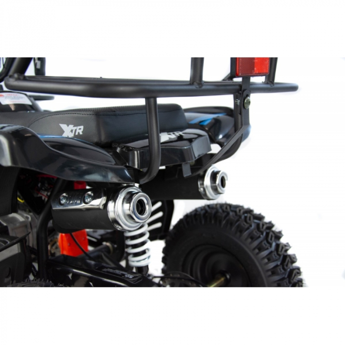 Mini atv XTR M7, roti 6 inch, 50cc, 2 timpi, pornire la buton, culoare negru/albastru [7]