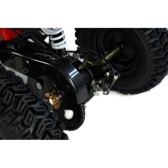 Mini atv XTR M7, roti 6 inch, 50cc, 2 timpi, pornire la buton, culoare negru/verde [20]