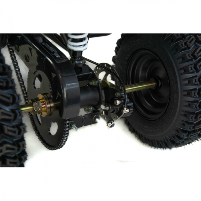 Mini atv XTR M7, roti 6 inch, 50cc, 2 timpi, pornire la sfoara, culoare negru/albastru [13]