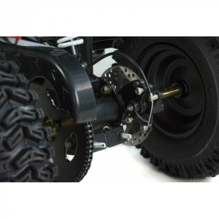 Mini atv XTR M8, roti 6 inch, 50cc, 2 timpi, pornire la sfoara, culoare negru/verde [11]