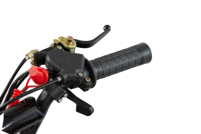 Mini atv XTR M8, roti 6inch, 50cc, 2 timpi, pornire electromotor, culoare negru/rosu [11]