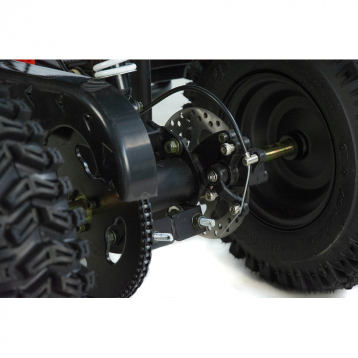 Mini atv XTR M8, roti 6inch, 50cc, 2 timpi, pornire electromotor, culoare negru/verde [7]