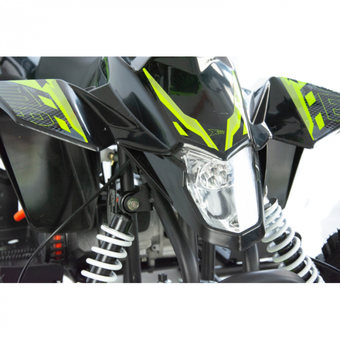 Mini atv XTR M8, roti 6inch, 50cc, 2 timpi, pornire electromotor, culoare negru/verde [4]