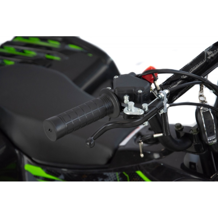 Mini atv XTR M9, roti 6inch, 50cc, 2 timpi, pornire electromotor, culoare negru/albastru [13]