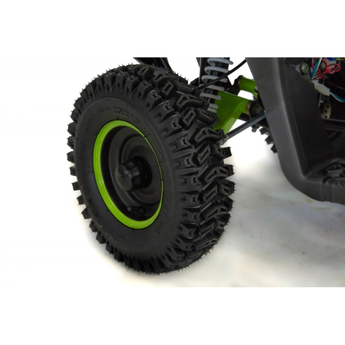 Mini atv XTR M9, roti 6inch, 50cc, 2 timpi, pornire electromotor, culoare negru/albastru [15]
