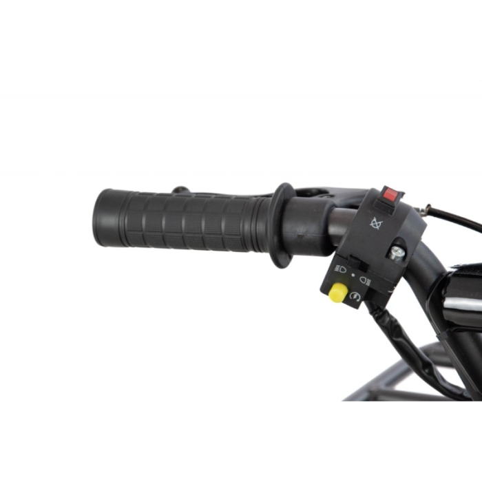 Mini atv XTR M9, roti 6inch, 50cc, 2 timpi, pornire electromotor, culoare negru/albastru [9]