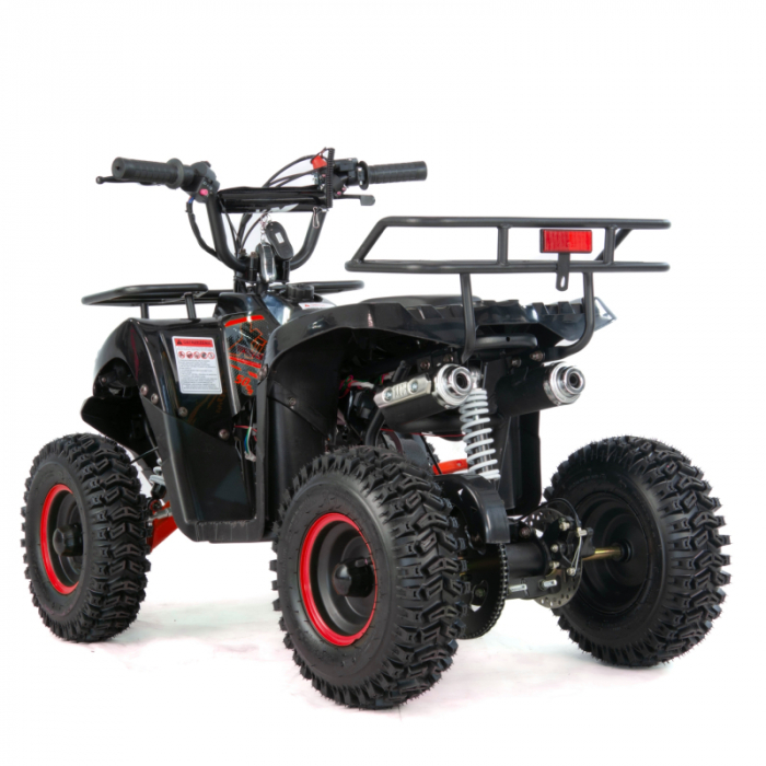 Mini atv XTR M9, roti 6inch, 50cc, 2 timpi, pornire electromotor, culoare negru/rosu [3]