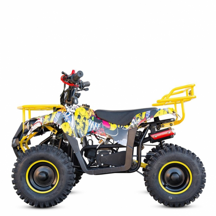 Mini atv XTR M9, roti 6inch, 50cc, 2 timpi, pornire electromotor, culoare galben [2]
