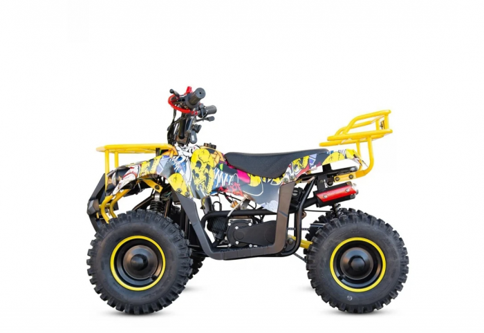 Mini atv XTR M9, roti 6inch, 50cc, 2 timpi, pornire la sfoara , culoare galben [2]