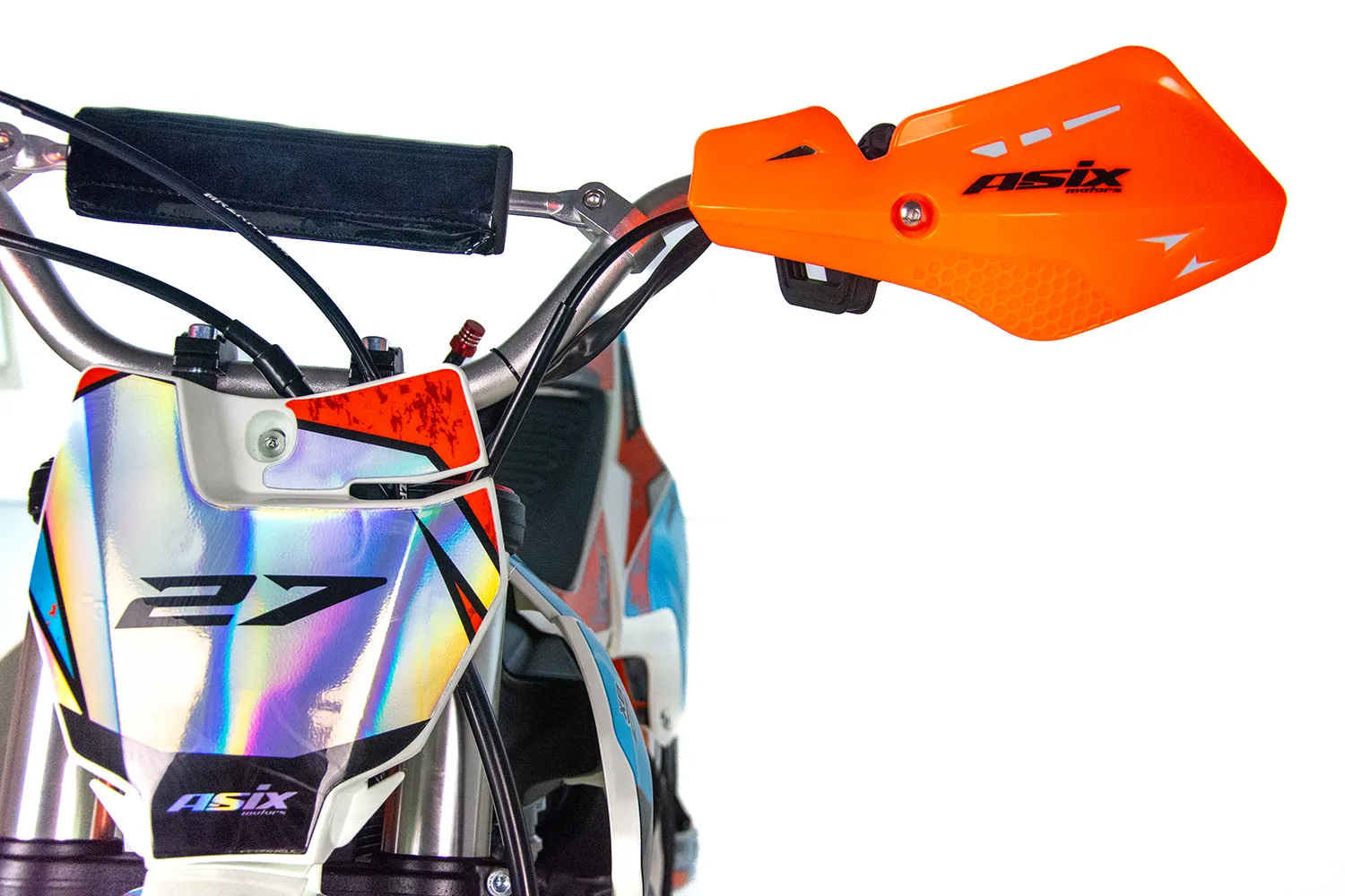 Motocicleta Enduro/Cross Asix XB27 A1, 125cc, 4T, roti 14"/12", pornire electromotor, culoare portocaliu/albastru [11]