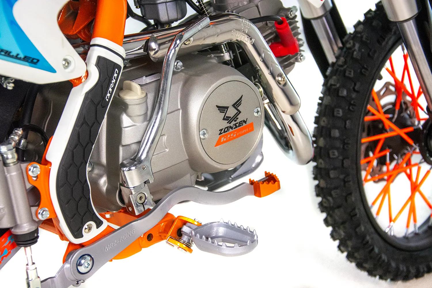 Motocicleta Enduro/Cross Asix XB27 A1, 125cc, 4T, roti 14"/12", pornire electromotor, culoare portocaliu/albastru [9]